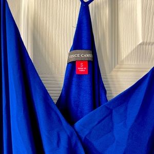 Royal blue sheer dress